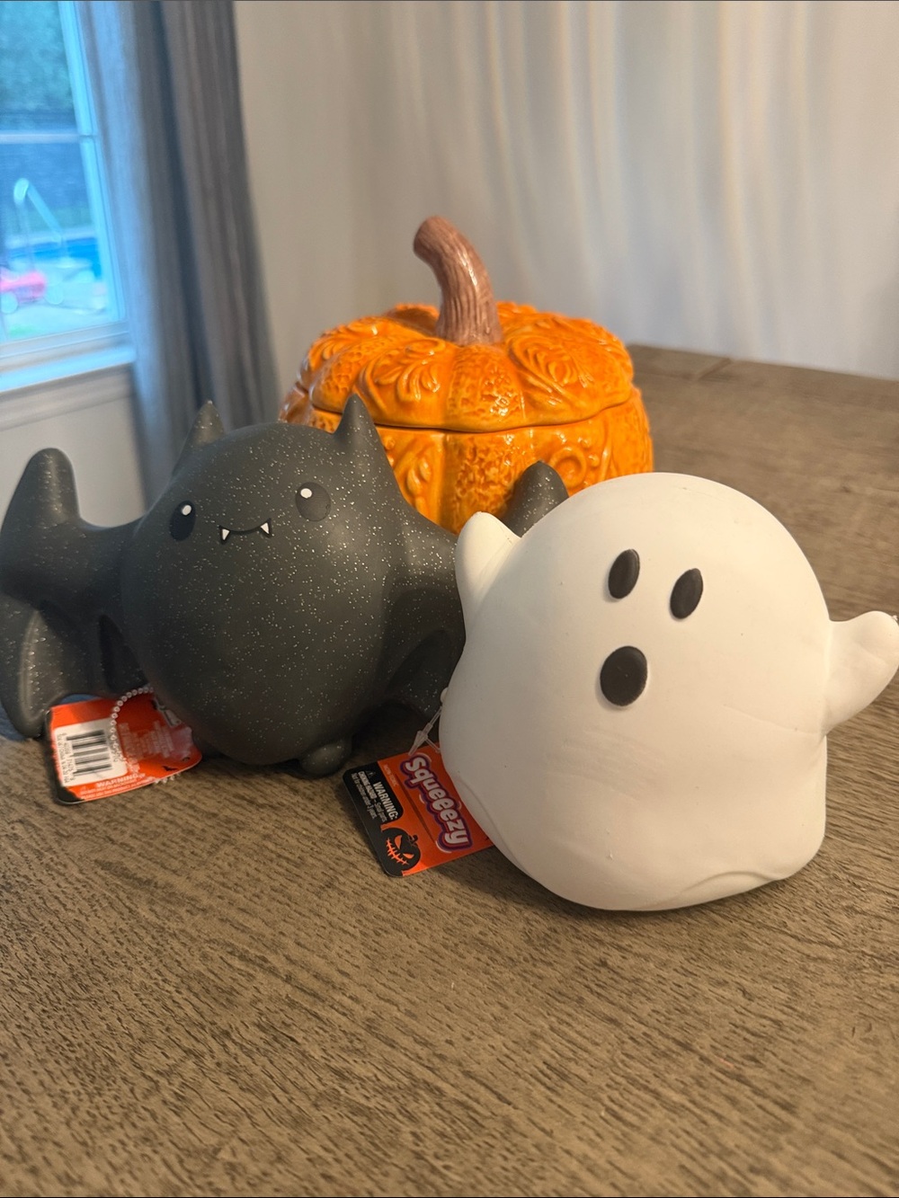 Squeezey Target Bat Ghost Halloween Squeezey Toy Bundle Set Lot 2 Squishy